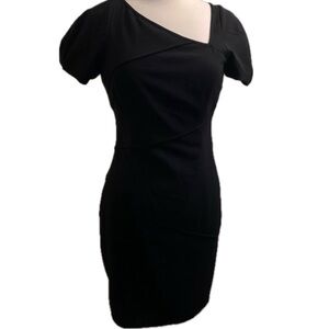 Marc New York Black Dress with Asymmetrical Neck
